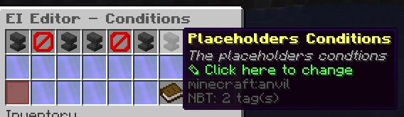 Then to placeholder conditions
